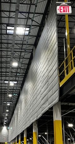 Suspended noise barrier photo