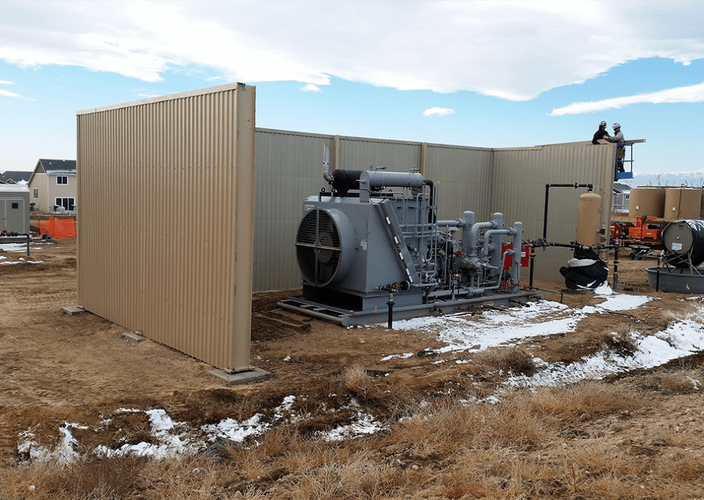 Oil & Gas Permanent Noise Control Noise Control at oil and gas site