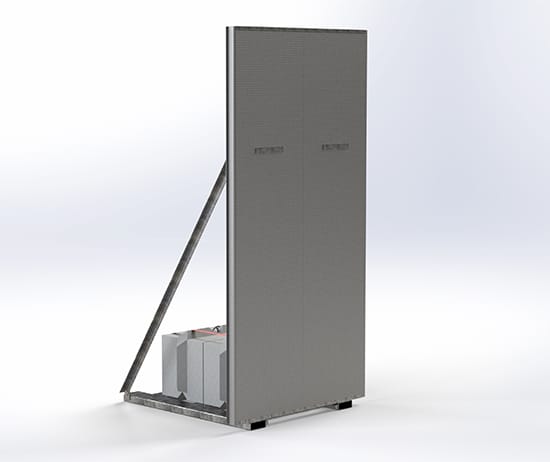 Front view of Freestanding Sk-6 Sound Barrier